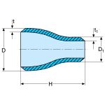 PASLANMAZ ÇELİK REDÜKSİYON KAYNAKLI – WELDED STAINLESS STEEL REDUCER