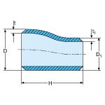 PASLANMAZ ÇELİK REDÜKSİYON KAYNAKLI – WELDED STAINLESS STEEL REDUCER